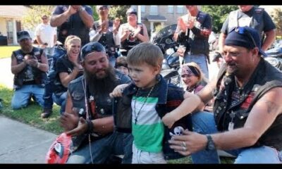 Victim of child abuse, mom welcome support from motorcycle group