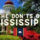 Mississippi: The Don’ts of Visiting Mississippi