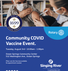 City of Ocean Springs to host community COVID vaccine event