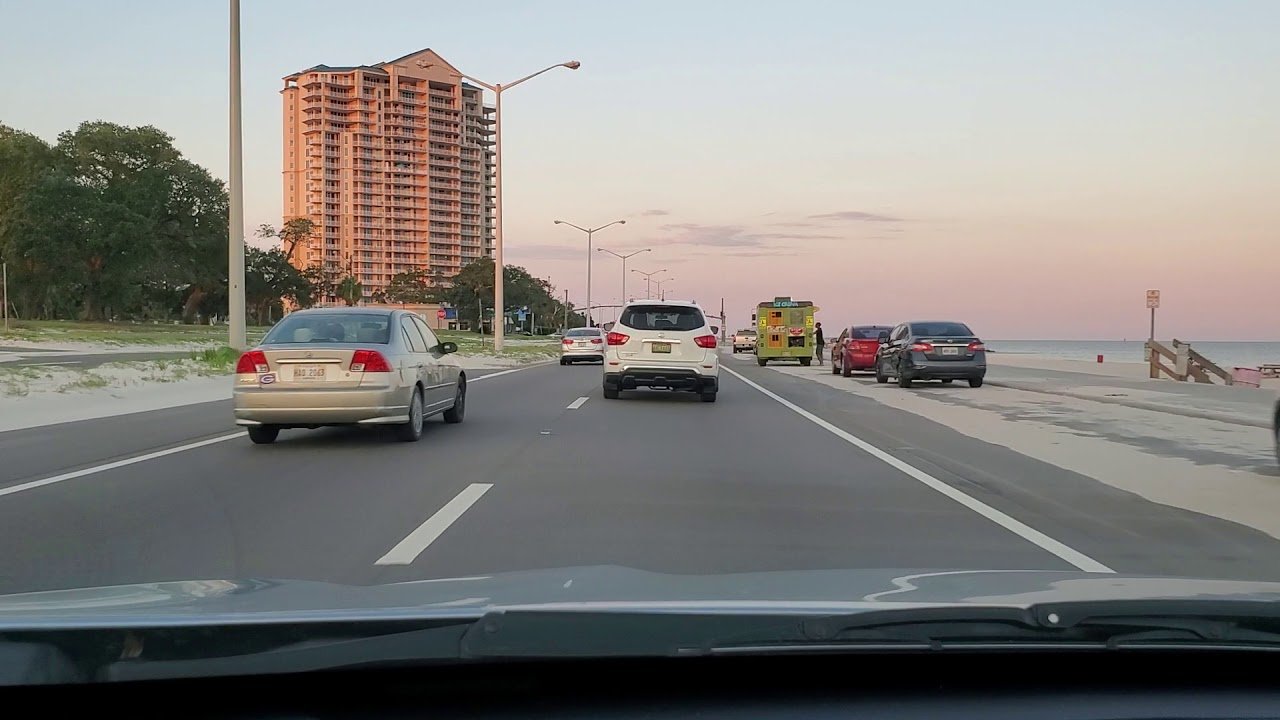 GULFPORT DRIVE TO BILOXI US 90 EAST FRIDAY EVENING