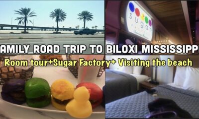 Family Road Trip to Biloxi Mississippi | Room Tour + Sugar Factory + Visiting the Beach