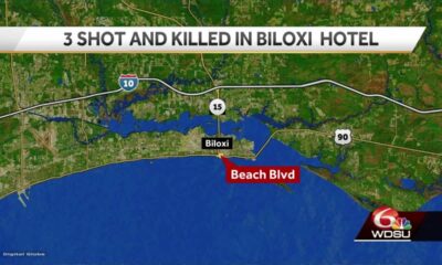 Three people shot and killed at hotel in Biloxi