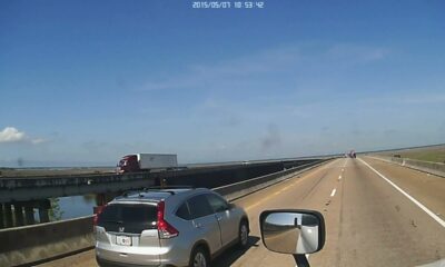 Pascagoula, Mississippi  I-10 WB  (where low, flat land poses disastrous potential)     2015-05-07