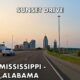 Biloxi, Mississippi to Mobile, Alabama! Drive with me into the sunset!