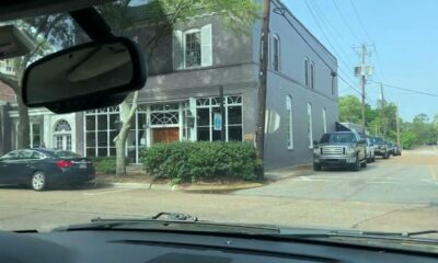 Ocean Springs Mississippi driving Downtown