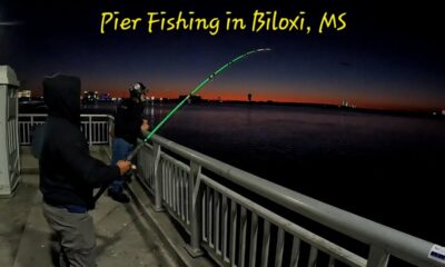 Fishing From Pier in Biloxi, Mississippi | Quick Session After Work