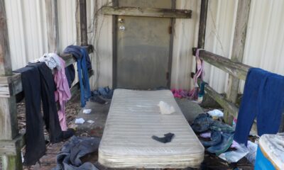 GULFPORT MISSISSIPPI abandoned building where homeless people sleep