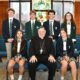 St Patrick Catholic High School Students Interview Bishop Louis Kihneman, Bishop of Biloxi.