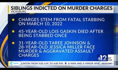 Siblings indicted for murder after Vicksburg stabbing