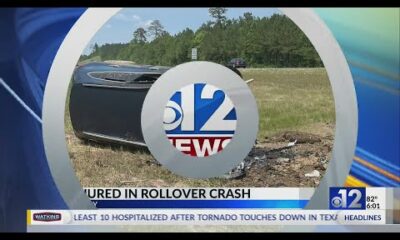 Two injured in fiery Jones County crash on I-59