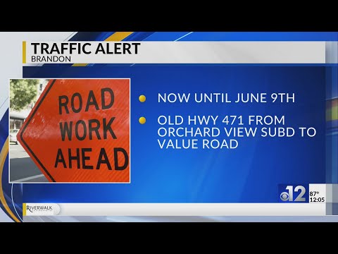 Lane closures on Old Highway 471 could affect Brandon drivers