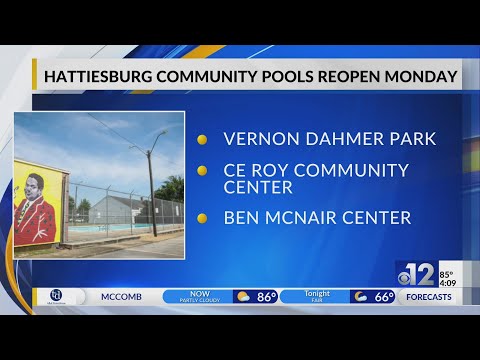 Hattiesburg community pools reopen in June