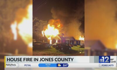 Jones County home damaged by fire