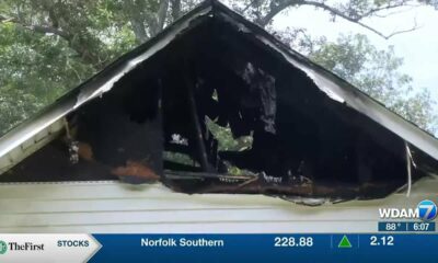 Jones County home engulfed in flames