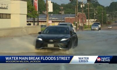 Another water main break on Woodrow Wilson