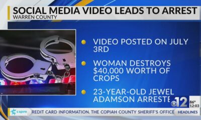 Warren County woman accused of damaging ,000 worth of crops