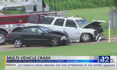 Multi-vehicle crash in Jackson