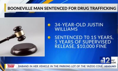 Booneville man sentenced in drug trafficking case