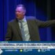 Former college football coach Bronco Mendenhall speaks to Columbia High Convocation