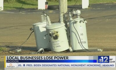 Jackson businesses lose power after transformer is damaged