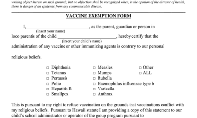 Immunization exemption