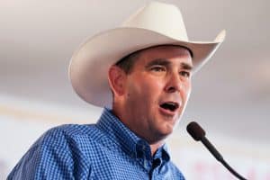 Candidate for Ag commissioner, Andy Gipson, speaks at 2023 Neshoba County Fair