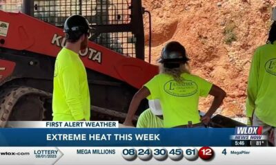 Construction workers battle intense heat on the Gulf Coast