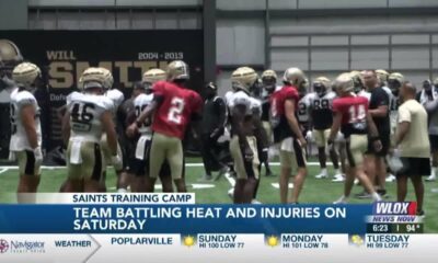 Saints battle injuries at Saturday's training camp session