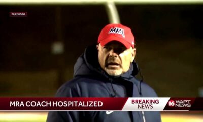 MRA football coach hospitalized