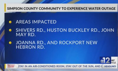 Simpson County community to experience water outage