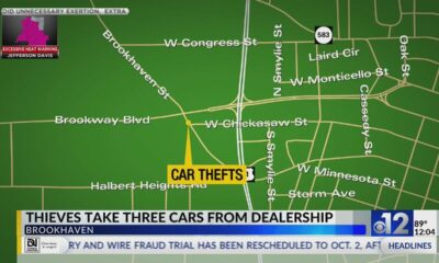 Three cars stolen from Brookhaven dealership