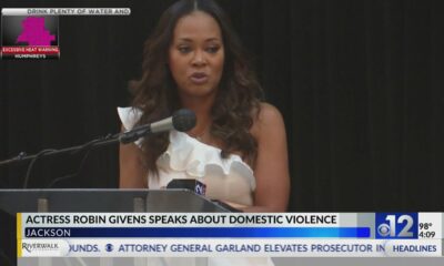 Robin Givens speaks about domestic violence in Jackson