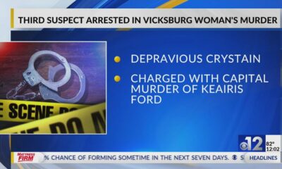 Third arrest in death of Vicksburg woman in Port Gibson