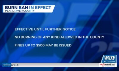 Burn ban in effect in Pearl River County