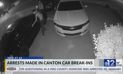 Four juveniles arrested for Canton auto burglaries