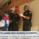 Jackson police greet Lanier High School students