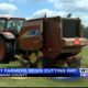 Local farmer begins cutting hay after delays from recent rain