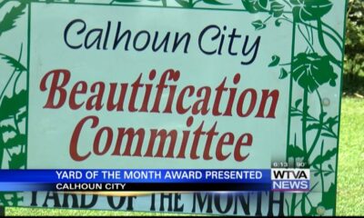 Calhoun City officials announced Yard of the Month