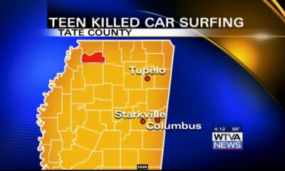 Teen killed in car surfing accident in Tate County