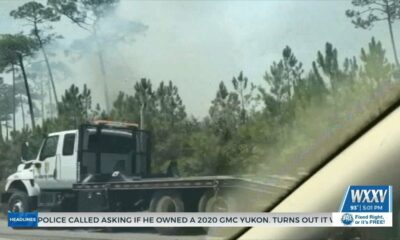 Brush Fire on I-10