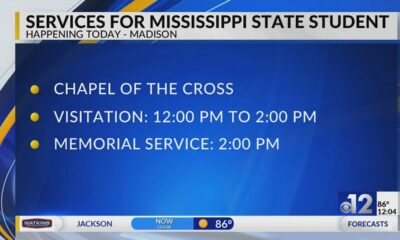 Services set for Mississippi State student who died on campus