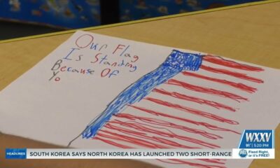 Local students make cards for first responders