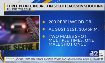 Three men injured in Jackson apartment shooting