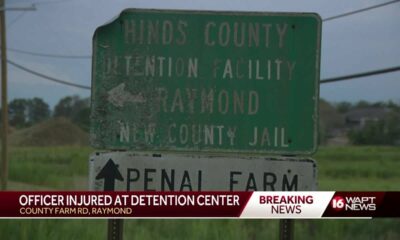 Officer injured at detention center