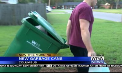 City of Columbus delivering new garbage cans