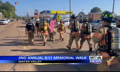 9/11 memorial walk held Monday in Water Valley