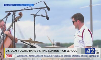 U.S. Coast Guard band visiting Clinton High School