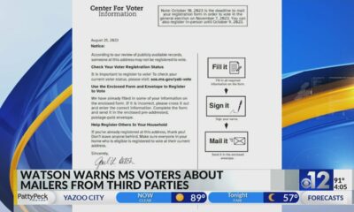 Watson warns Mississippi voters about mailers from third parties