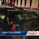 2 injured when train hits car in Clinton