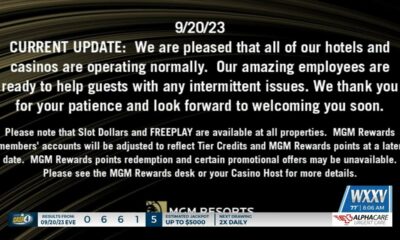 Systems at MGM Properties operating normally after cyberattack